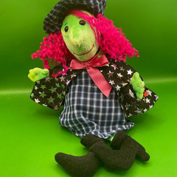 Ty Beanie Babies Scary the Witch Halloween Beanbag Plush Stuffed Animal Toy 2000 - Picture 1 of 10